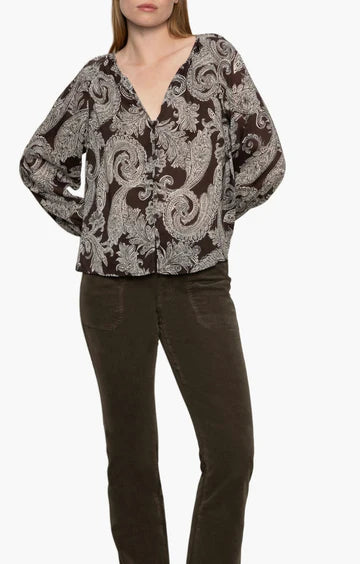 Paisley Blouson Blouse