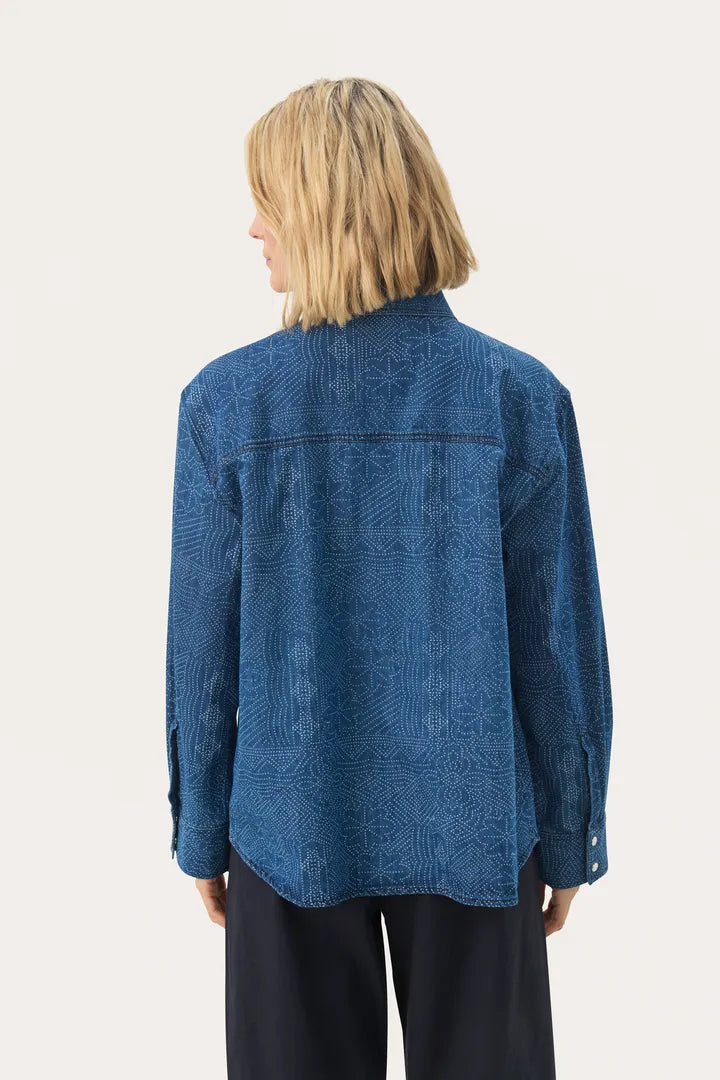 Teresa Denim Dot Shirt