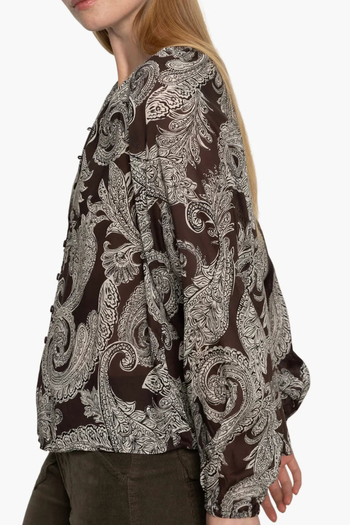 Paisley Blouson Blouse