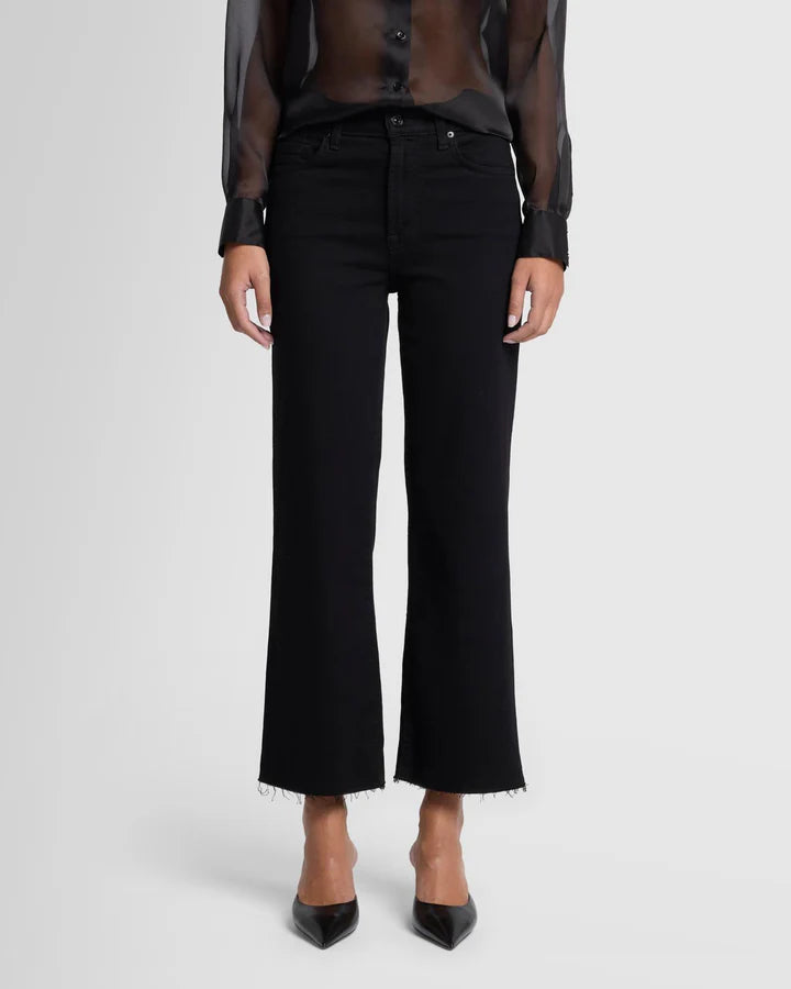 Cropped Alexa High Rise Straight Leg