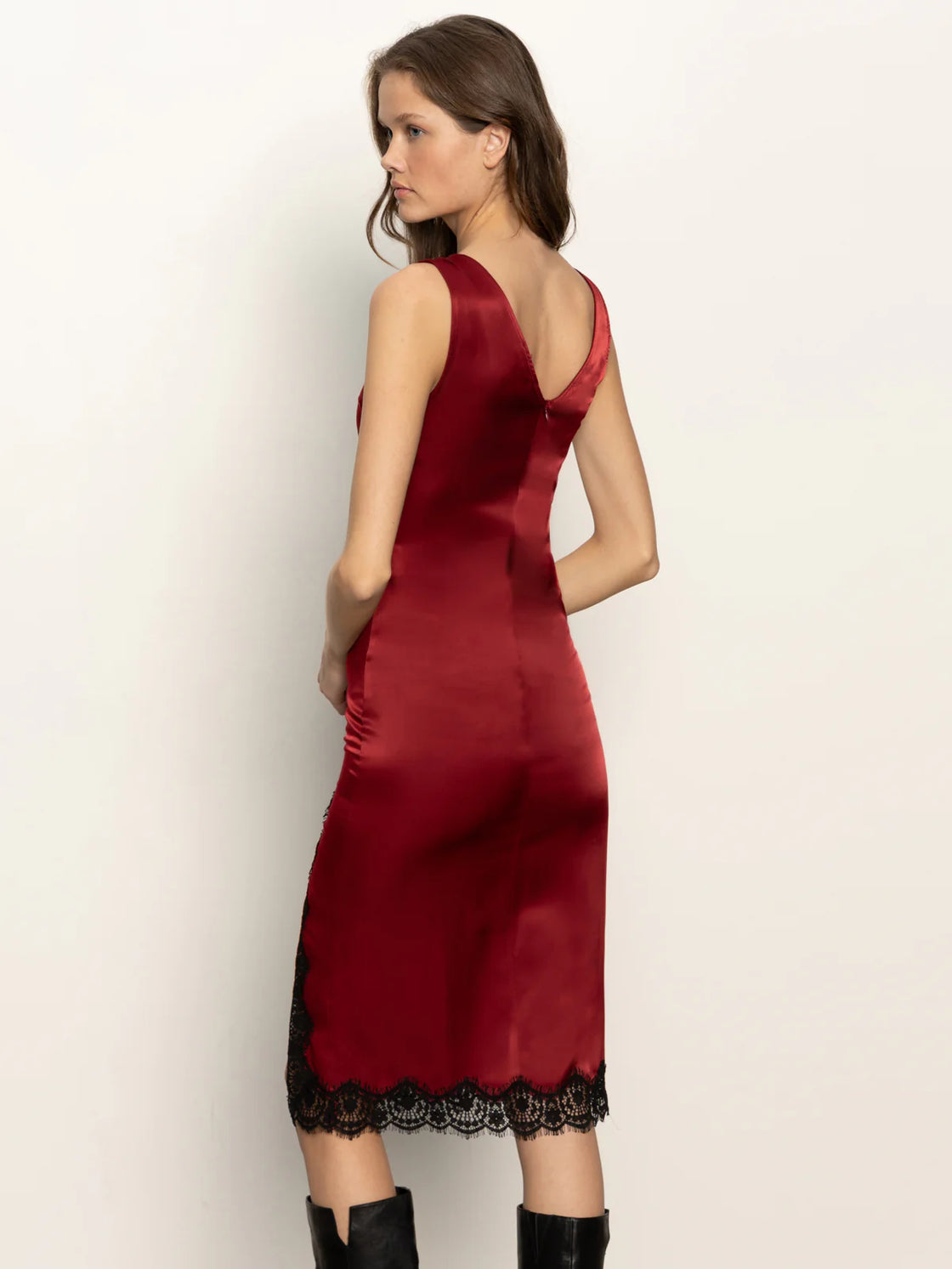 Revenge Midi Satin Dress