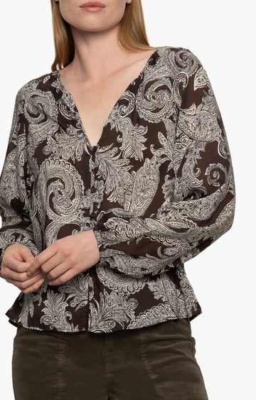 Paisley Blouson Blouse