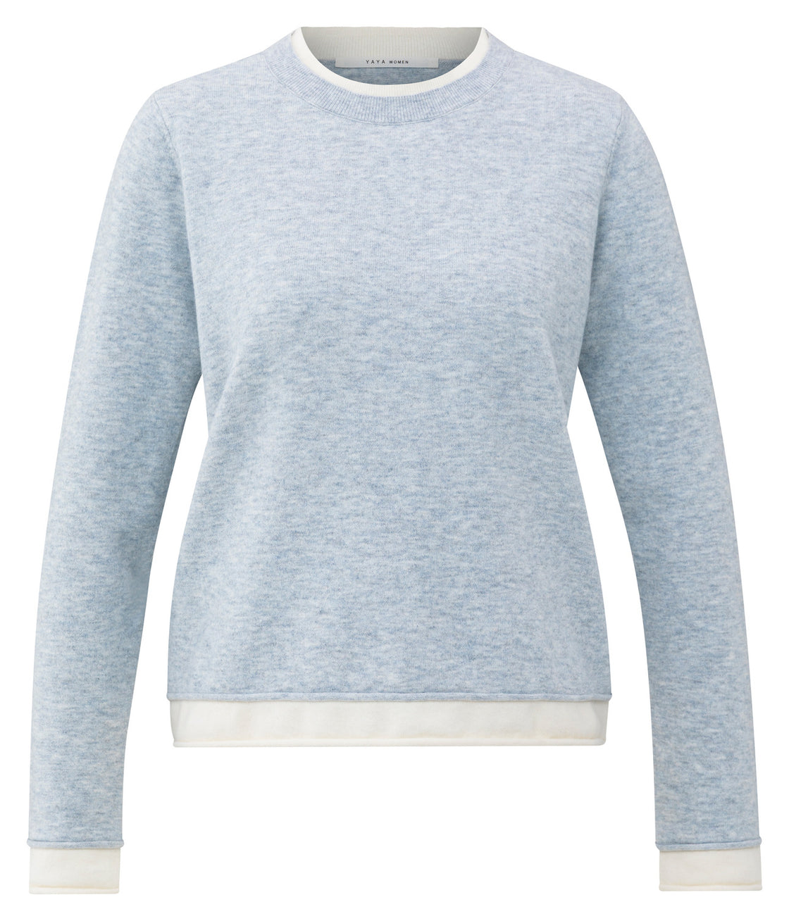 Double Layer Contrast Sweater