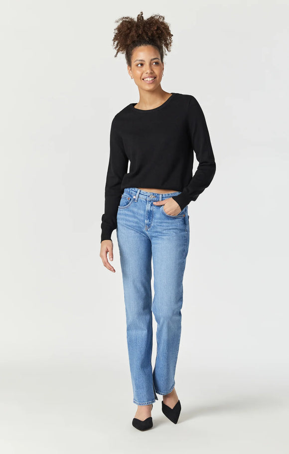 MAVI PARIS SLIT LEG DENIM -  MID RECYCLED BLUE