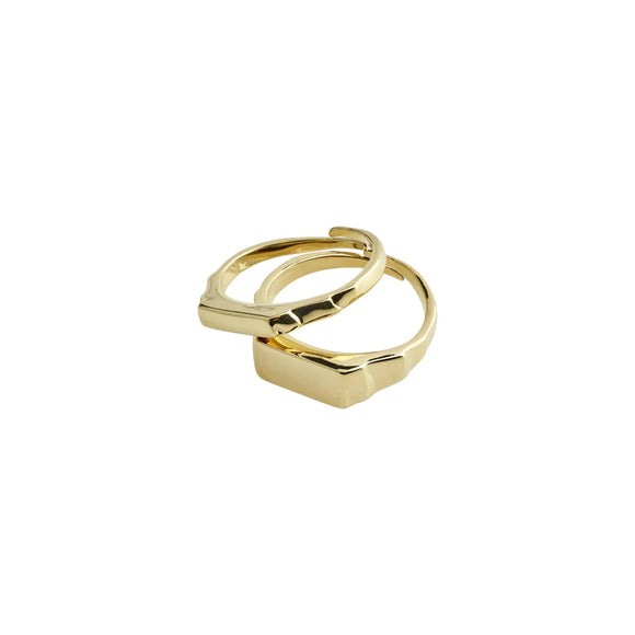 PILGRIM BLINK RECYCLED 2 IN 1 RING SET
