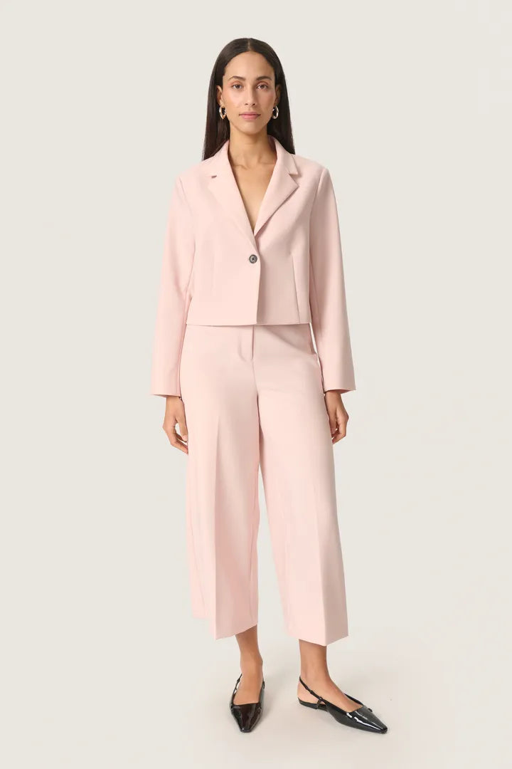 Corinne Cropped Blazer Peach Whip