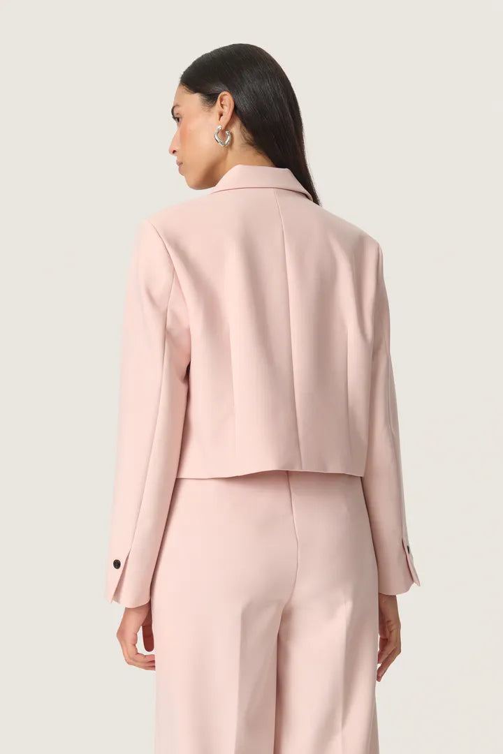 Corinne Cropped Blazer Peach Whip