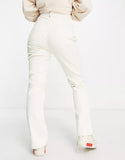 TRIBAL FLY FRONT PANT -  CREAM
