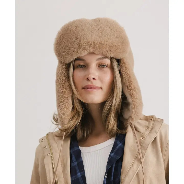 Logan Faux Fur Trapper Hat