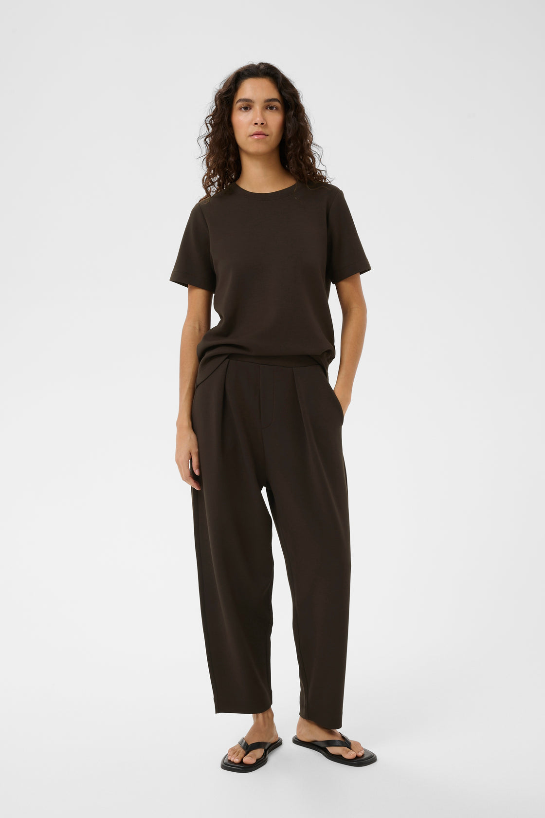 Pannie Oversized T-Shirt Chocolate