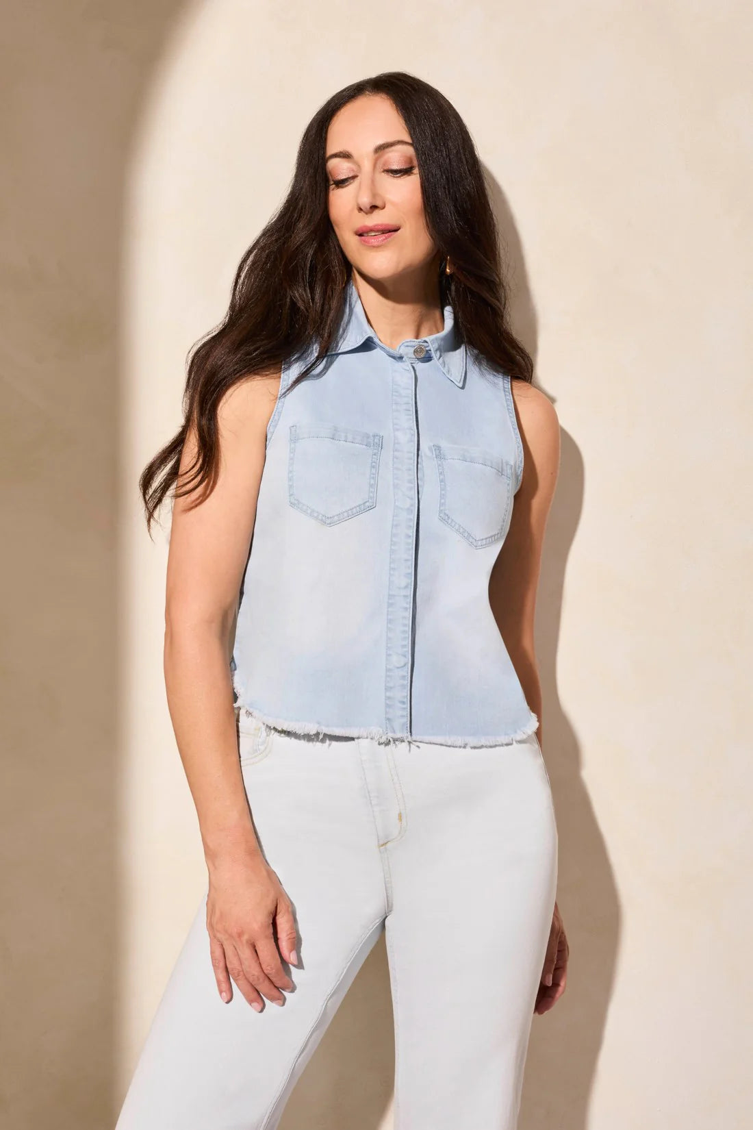 Lynn Denim Blouse
