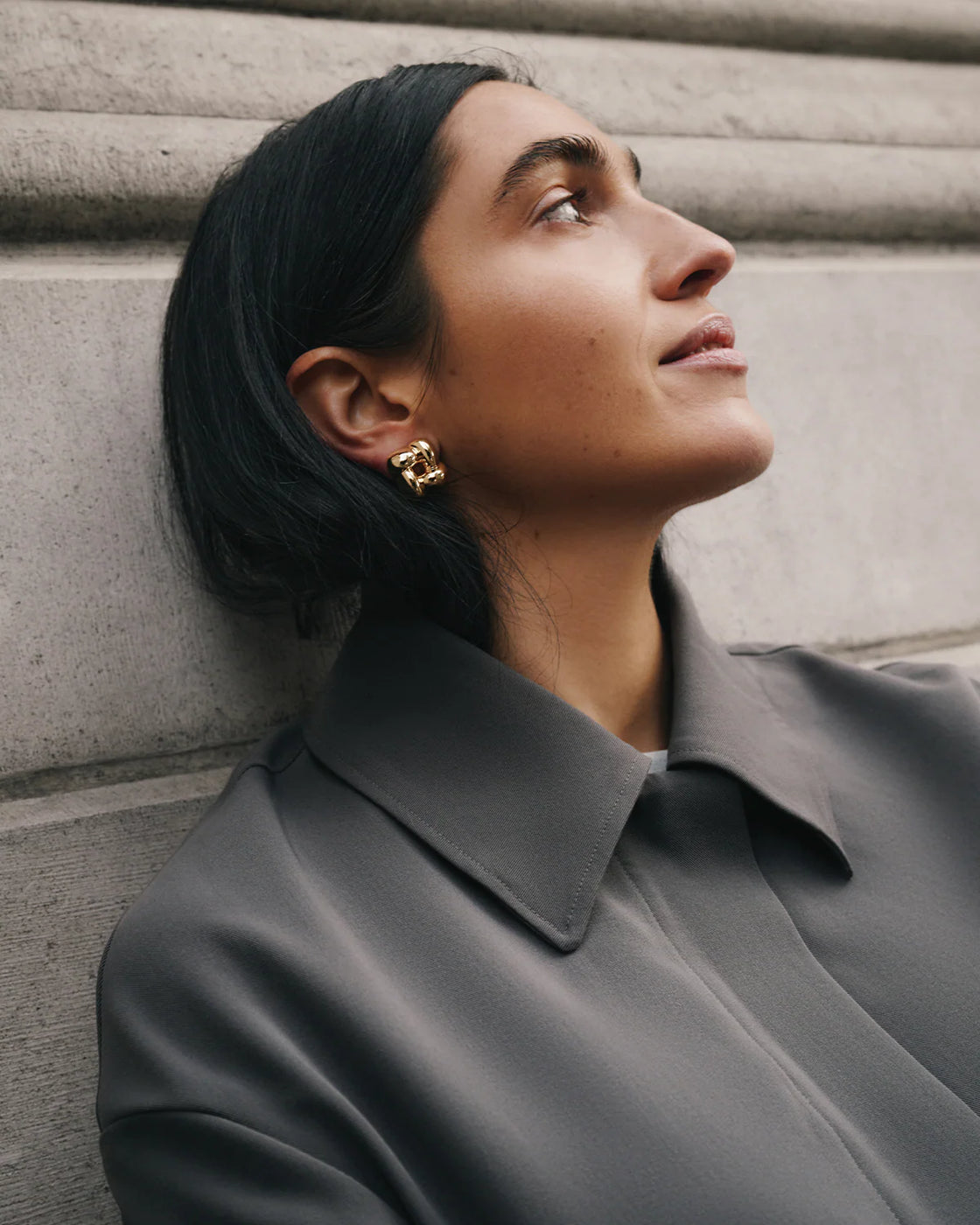 Mini Woven Square Earrings