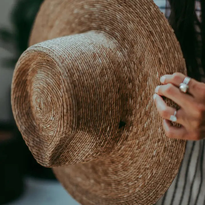 Sadie Palm Straw Rancher Hat