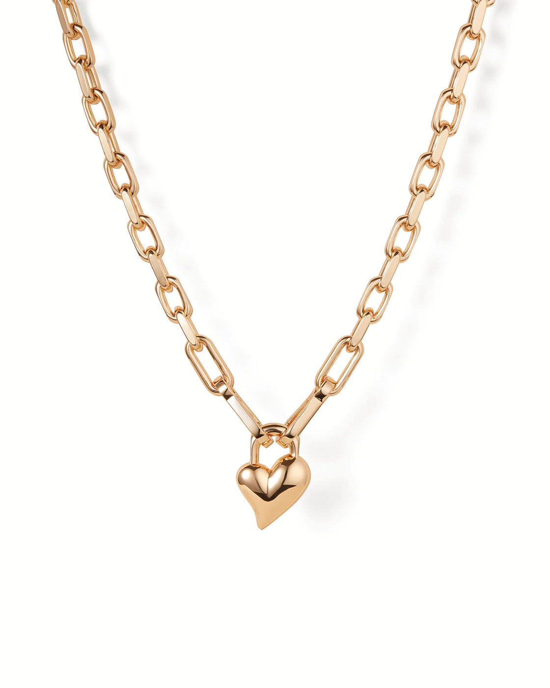 Padlock Heart Pendent Necklace