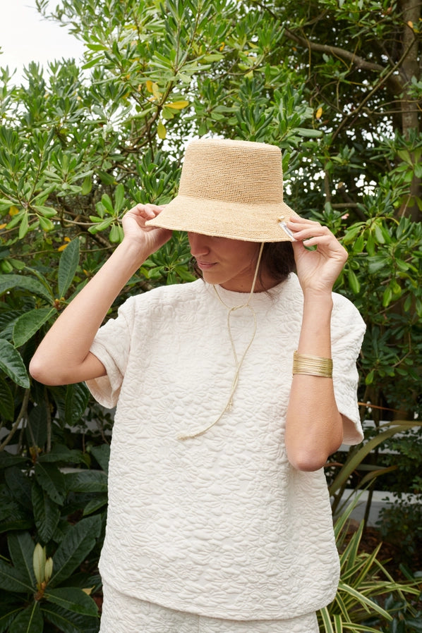 Milos Straw Bucket Hat
