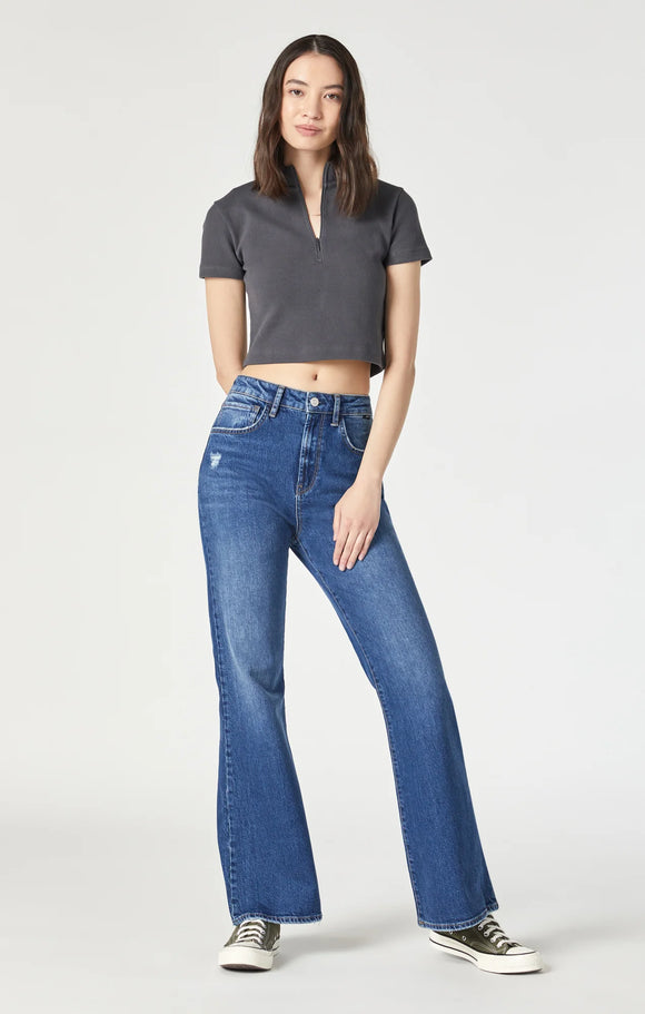 MAVI LOS ANGELES 70'S FLARE -  DARK RECYCLED BLUE