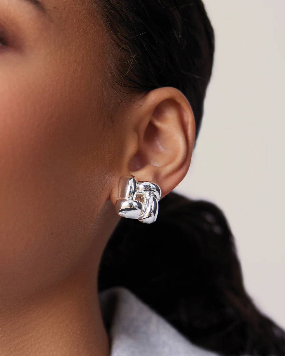 Mini Woven Square Earrings