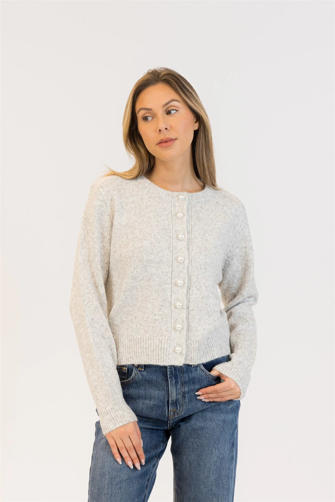 Aisha Pearl Cardigan