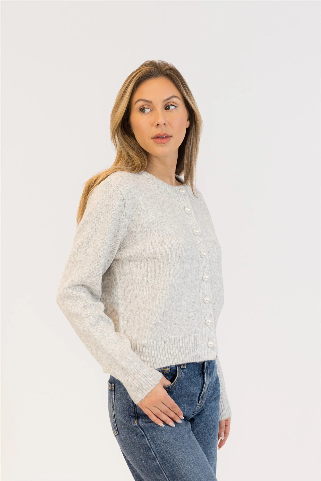 Aisha Pearl Cardigan