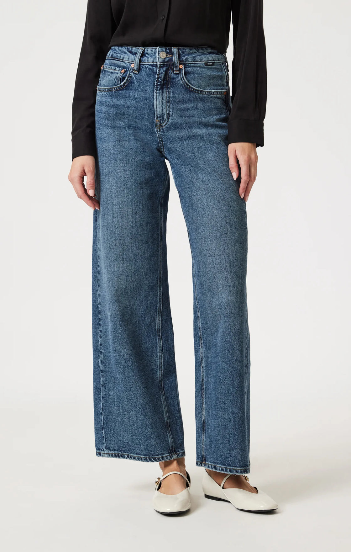 Mavi Siena Wide Leg Jeans- Classic Blue