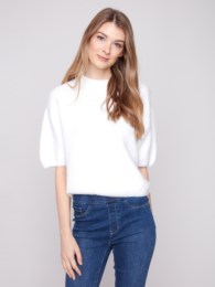 Balloon Elbow Sleeve Sweater