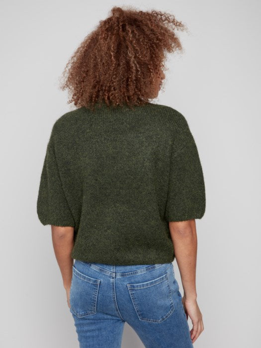 Balloon Elbow Sleeve Sweater