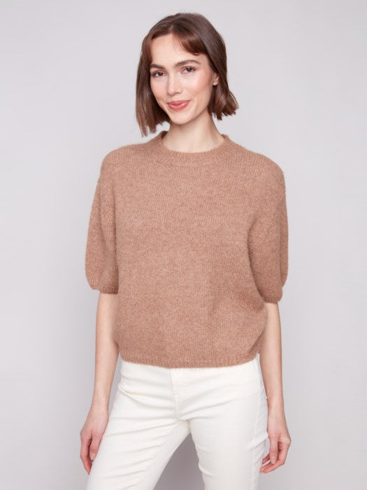 Balloon Elbow Sleeve Sweater