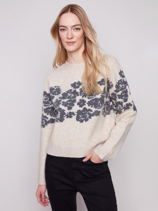Floral Jacquard Sweater