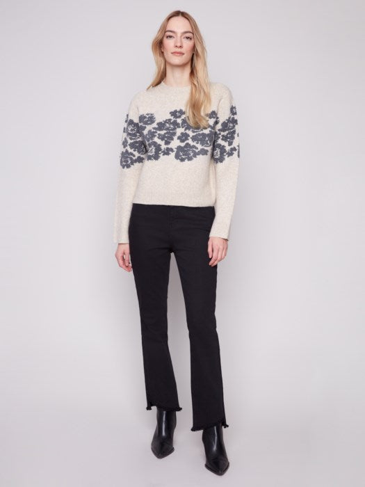 Floral Jacquard Sweater