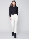 CHARLIE B BOOTCUT LEG JEAN -  NATURAL