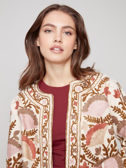 Edge to Edge Embroidered Jacket