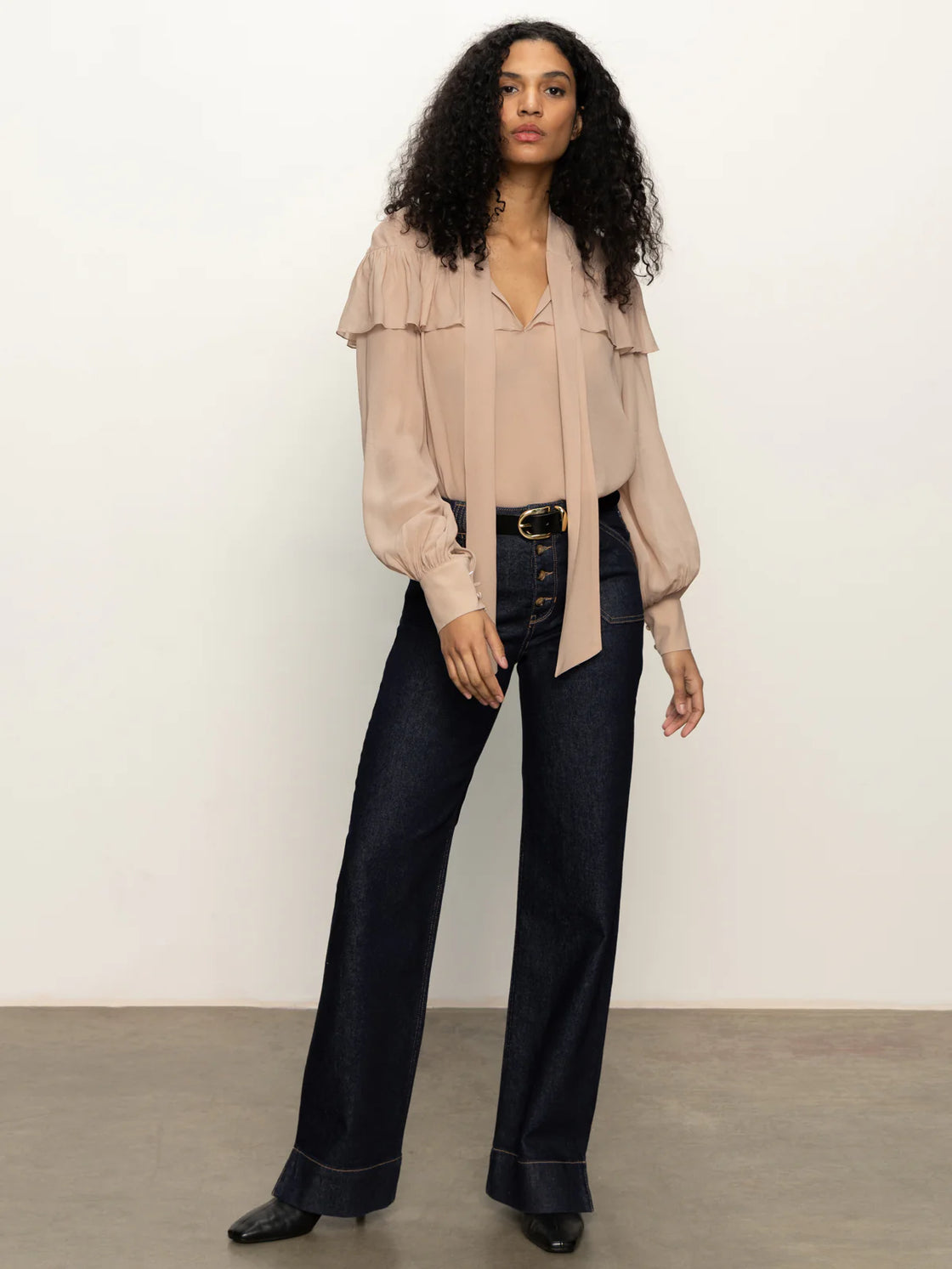 Fade Into Your Ruffle Blouse