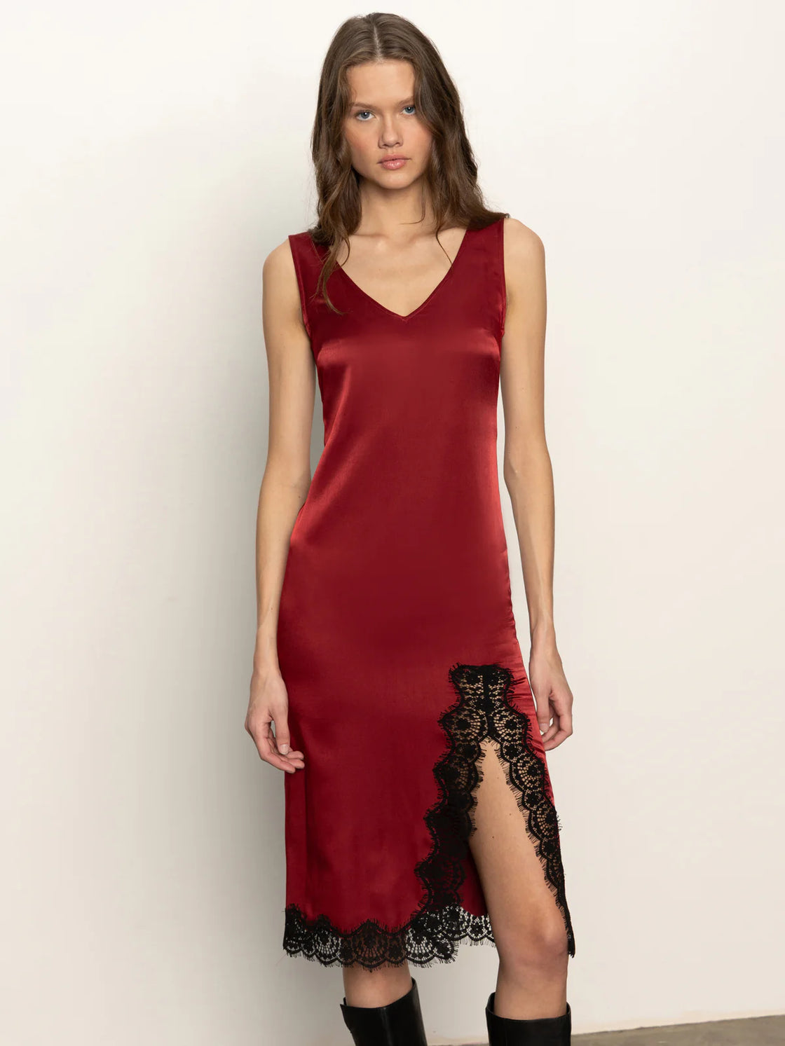Revenge Midi Satin Dress