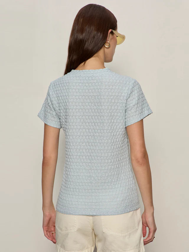 Pucker Up Tee Blue Aura