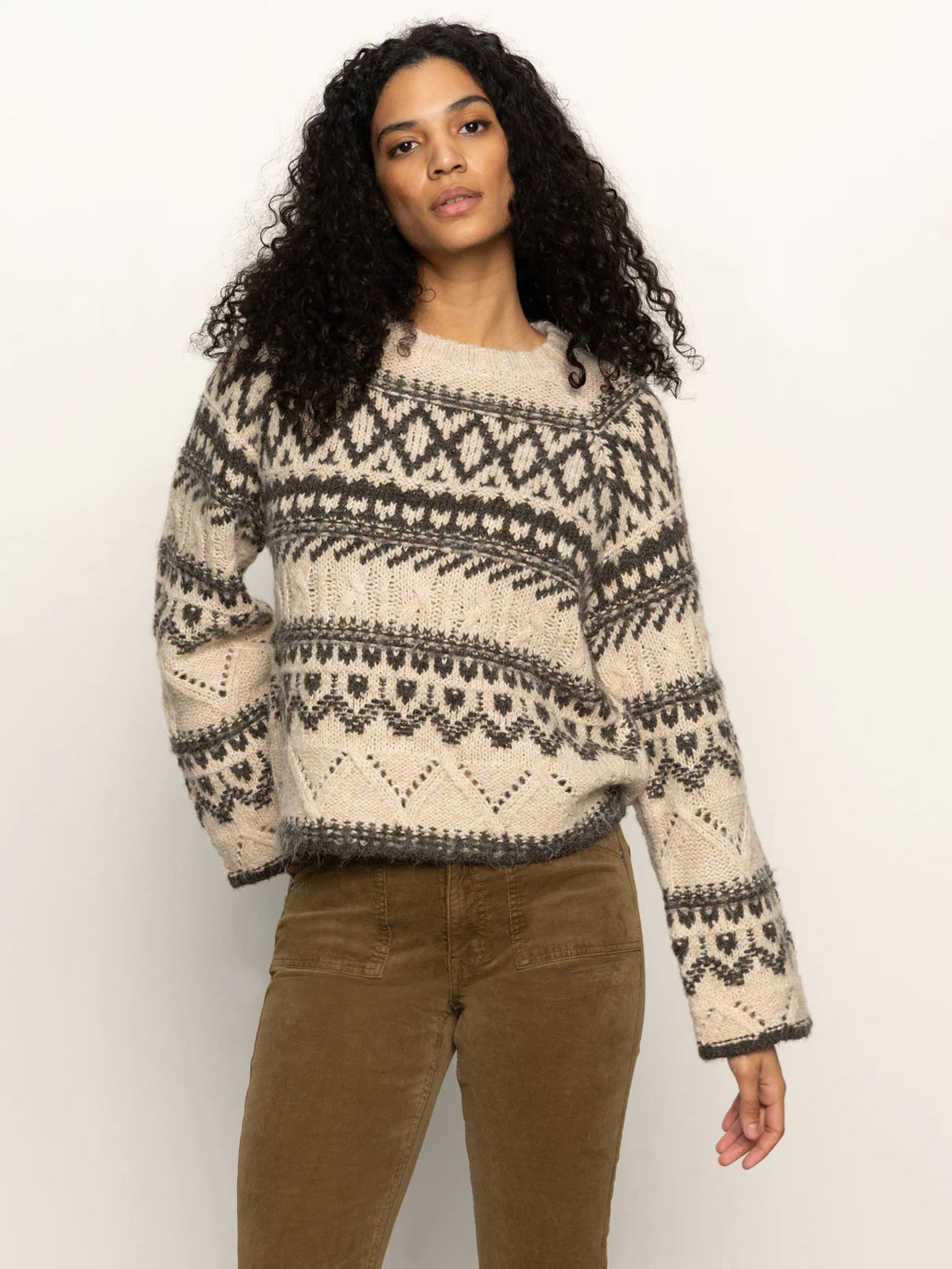 Fairisle Crew Neck Sweater