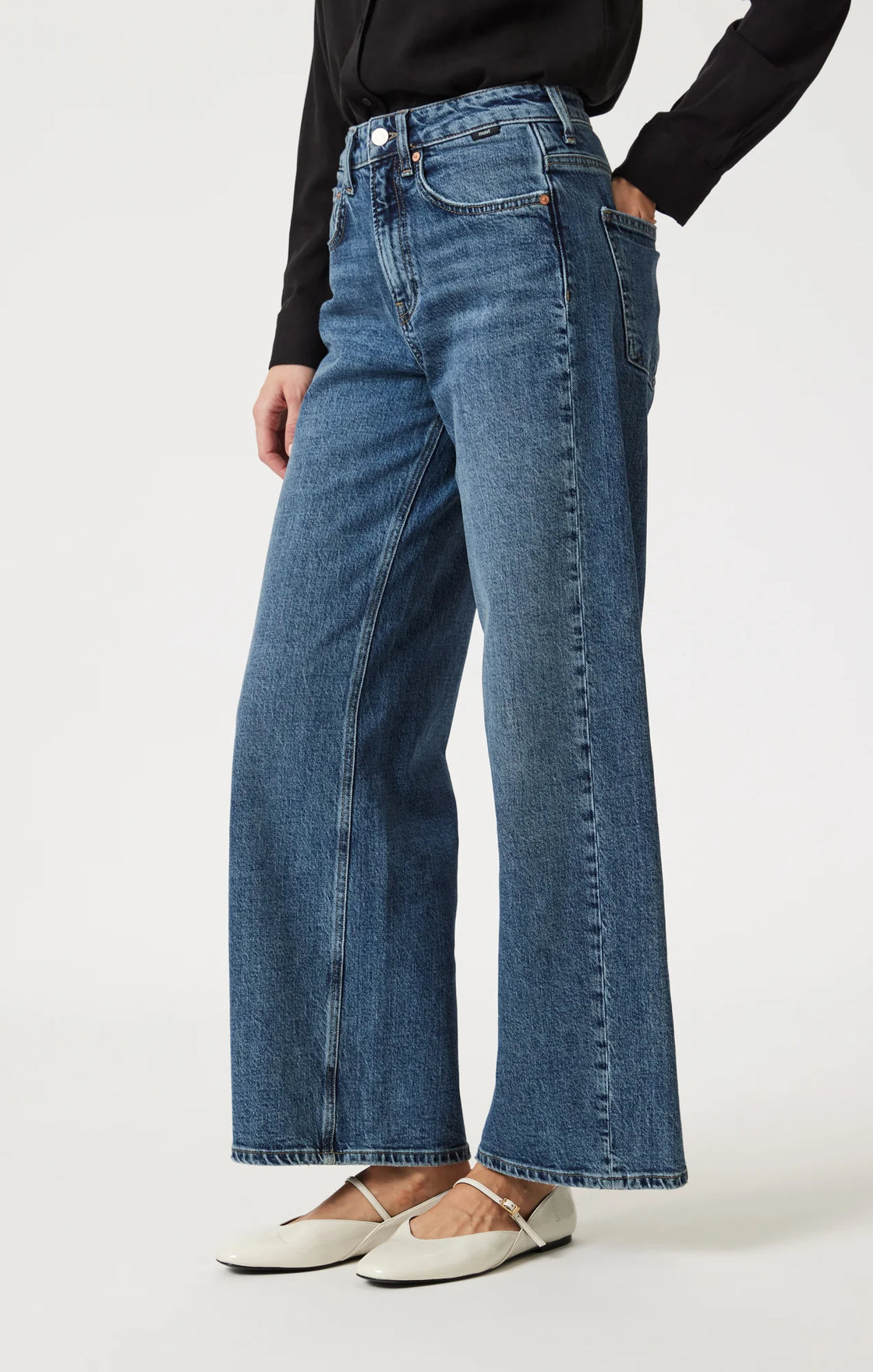 Mavi Siena Wide Leg Jeans- Classic Blue