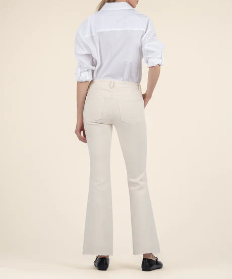 Stella High Rise Flare Ecru