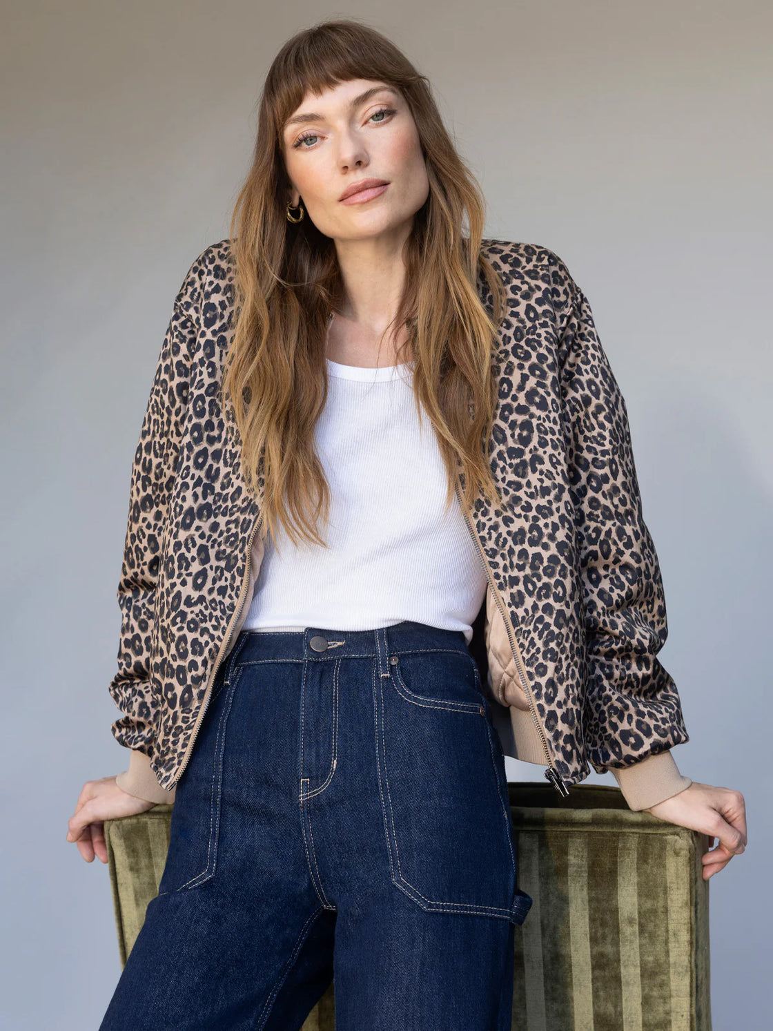 Monroe Sateen Bomber Fench Kitty