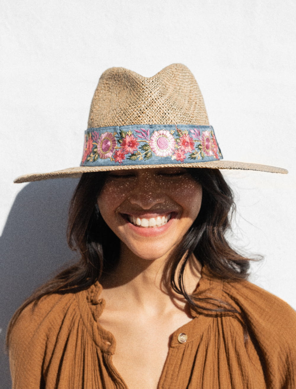 Chapeau Paille Fleurs Lavender