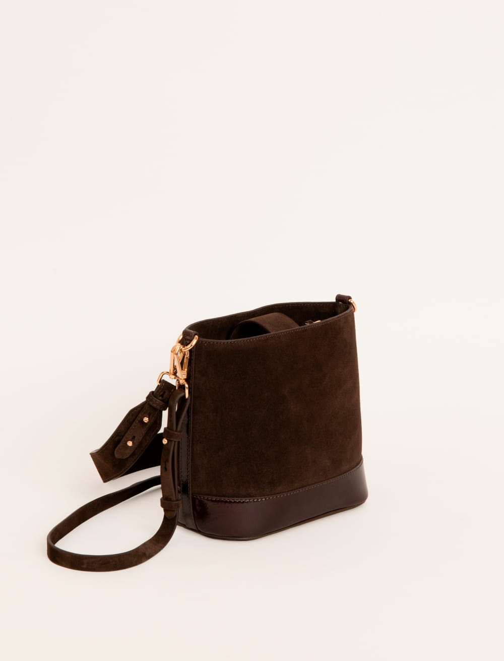 Marlon Chocolate Suede Bag