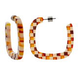 MACHETE MIDI SQUARE HOOP EARRINGS