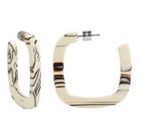 MACHETE MIDI SQUARE HOOP EARRINGS