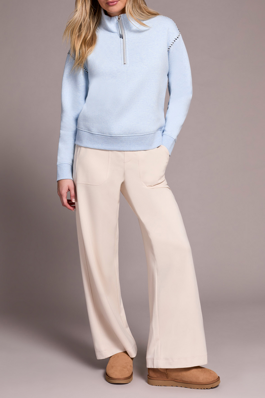 Chambray Funnel Neck