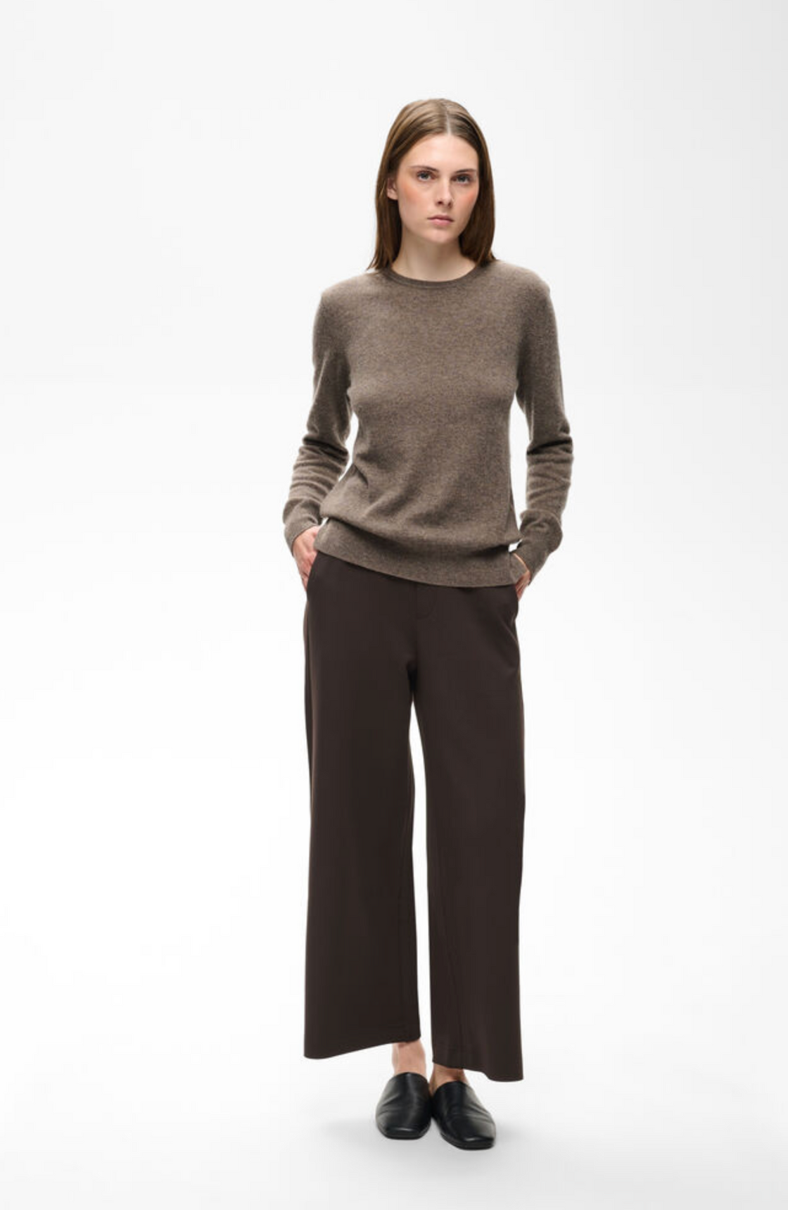 Gincette Cropped Pant Chocolate