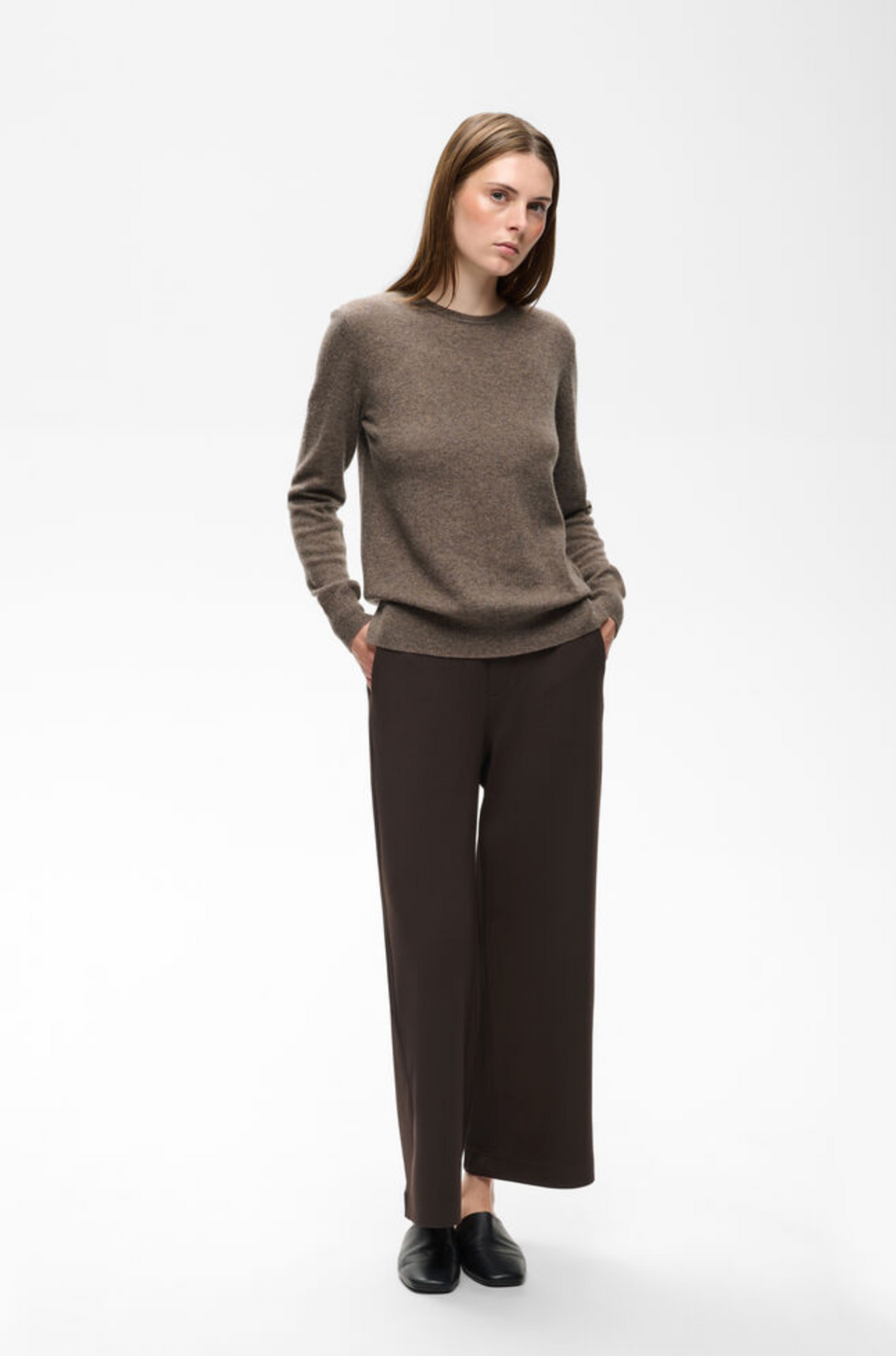 Gincette Cropped Pant Chocolate
