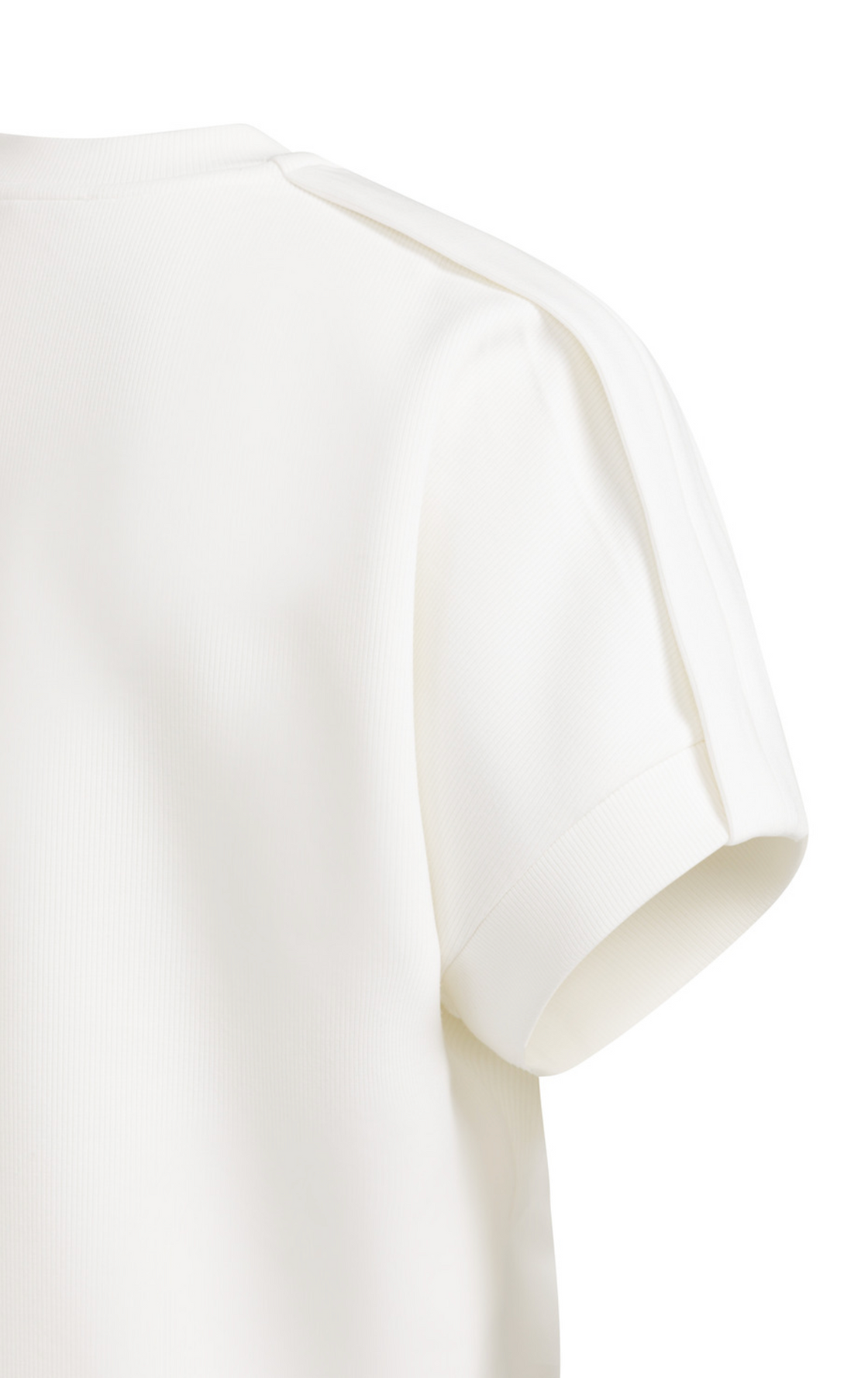 Sleeveless Sweatshirt with Pleated Shoulder
