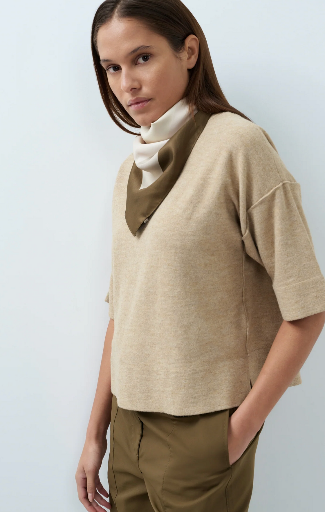 Oversized Knitted T-Shirt