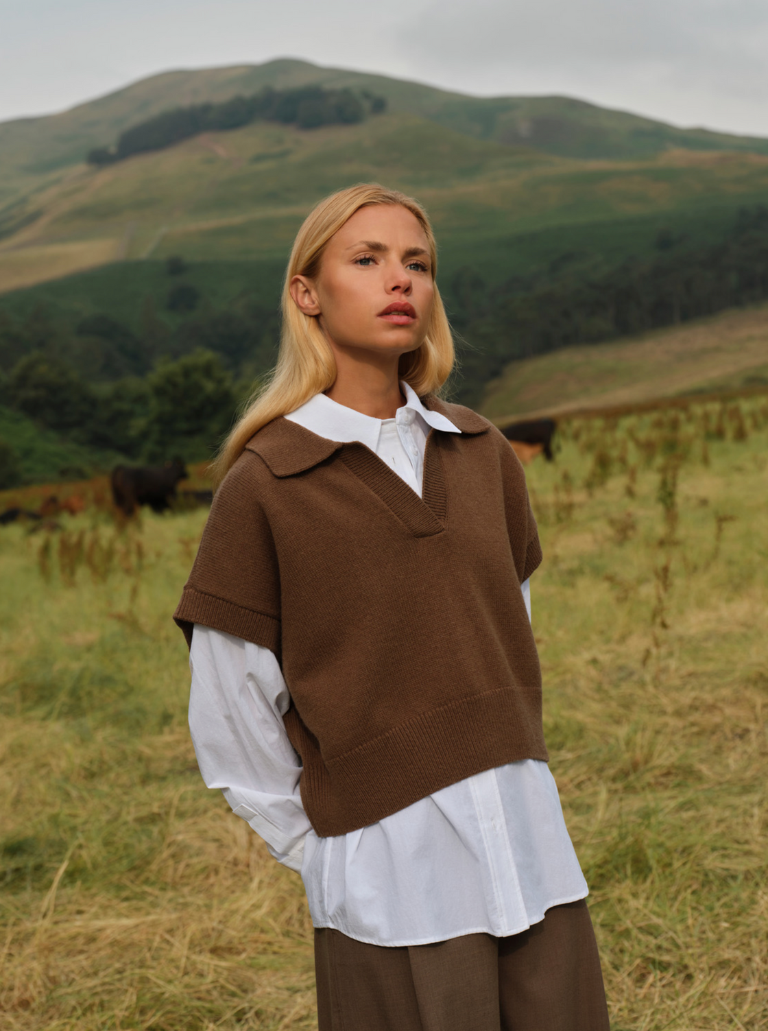 Knitted Spencer with Collar