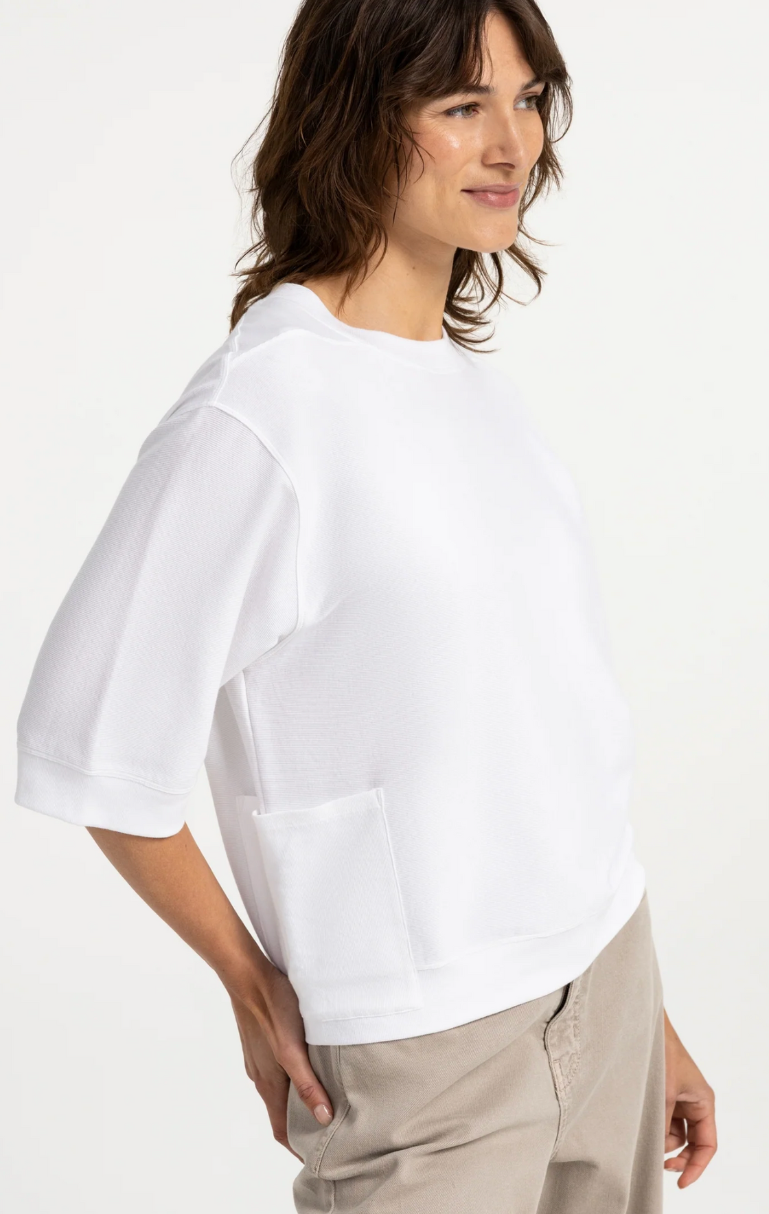 Short Sleeve Jersey Rib Top