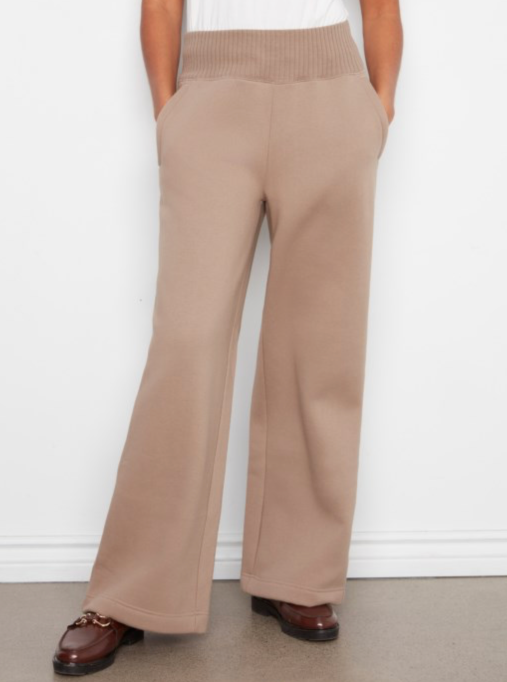 Wide Leg French Terry Pant